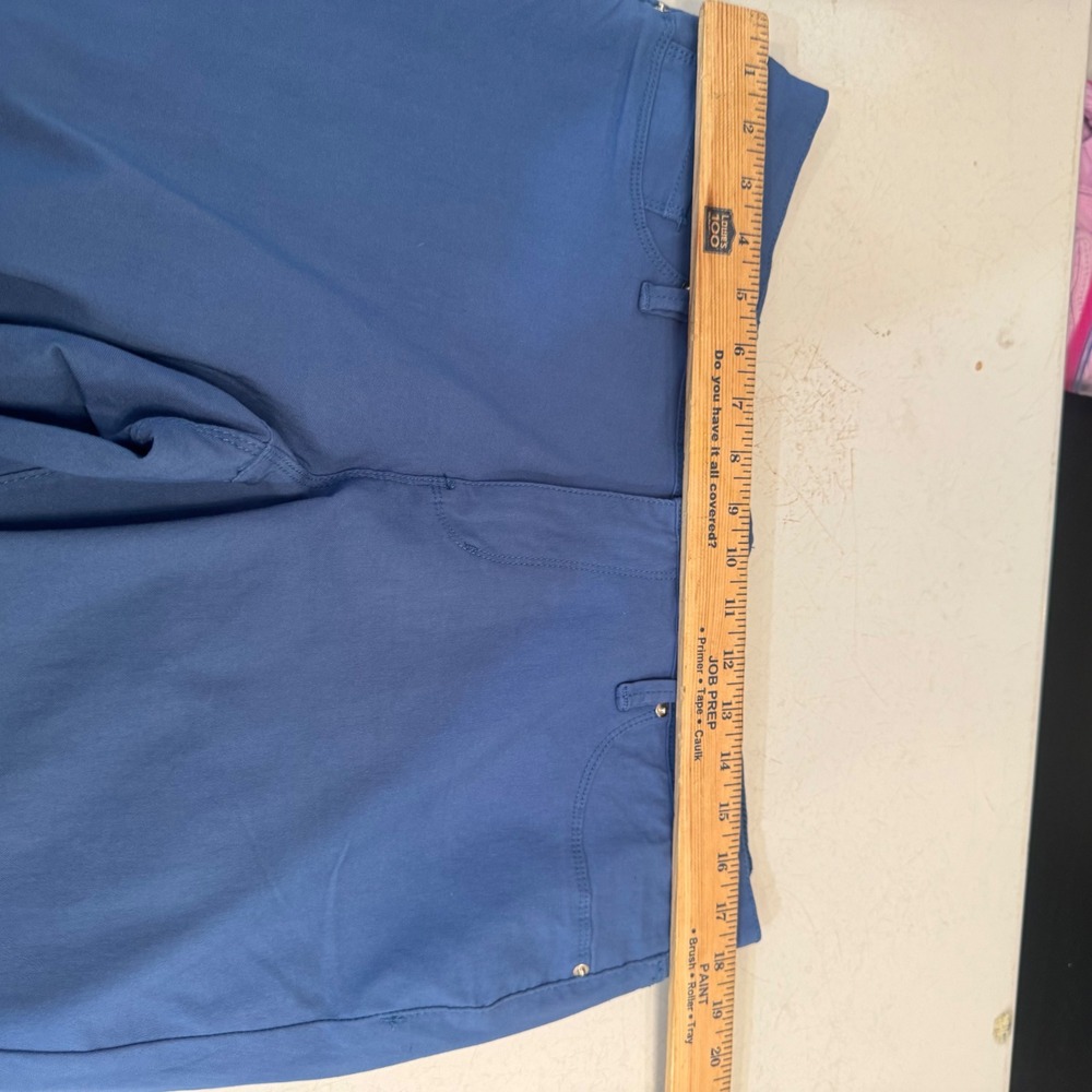 YMI Pants Women 2X Blue Cotton Blend Stretch 5-Pocket Mid Rise Slim Straight - Picture 5 of 7
